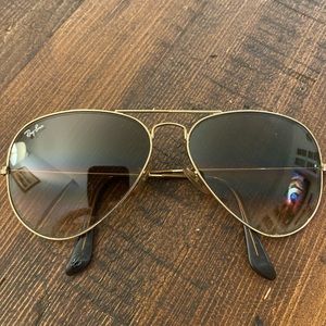 Ray Ban gold aviators